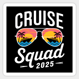 Cruise Squad 2025: Retro Sunset Voyage Magnet